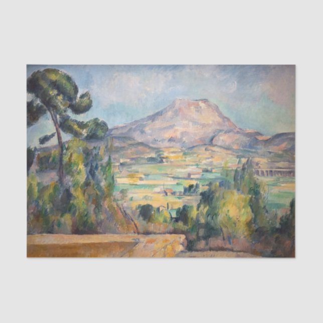 Paul Cezanne - Mont Sainte-Victoire Seidenpapier (Vorderseite)