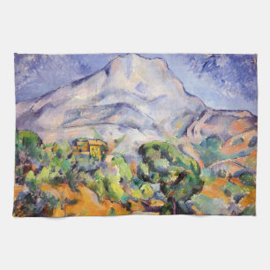 Paul Cezanne - Mont Sainte-Victoire, Straße nach T Geschirrtuch