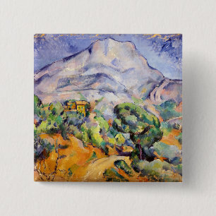 Paul Cezanne - Mont Sainte-Victoire, Tholonet Road Button