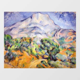 Paul Cezanne - Mont Sainte-Victoire, Tholonet Road Fensteraufkleber
