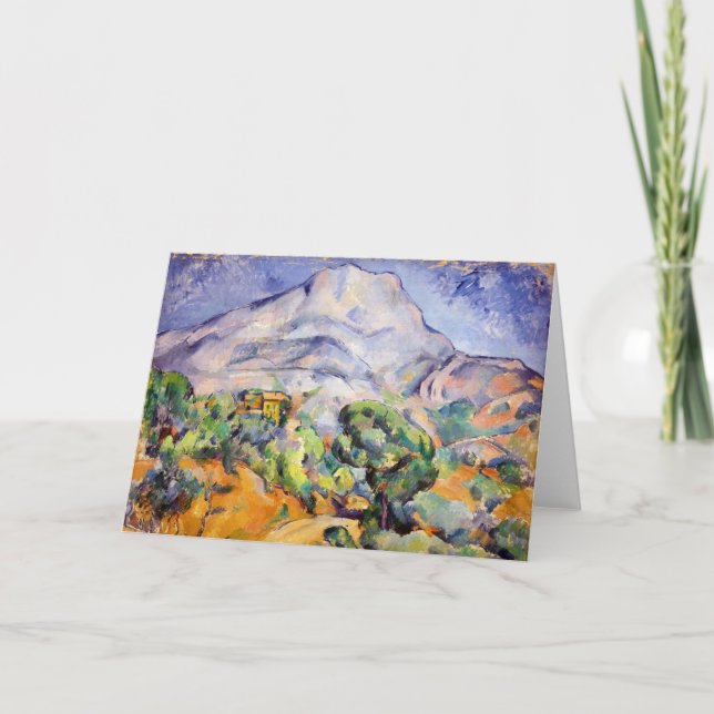 Paul Cezanne - Mont Sainte-Victoire, Tholonet Road Karte (Vorderseite)