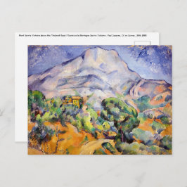 Paul Cezanne - Mont Sainte-Victoire, Tholonet Road Postkarte