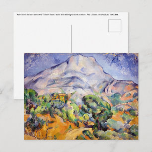 Paul Cezanne - Mont Sainte-Victoire, Tholonet Road Postkarte