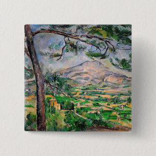 Paul Cezanne - Mont Sainte-Victoire und große Kief Button