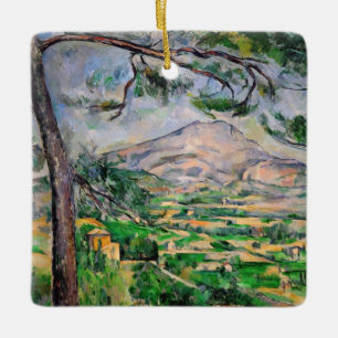 Paul Cezanne - Mont Sainte-Victoire und große Kief Keramikornament