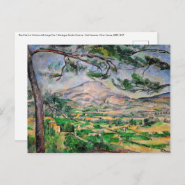 Paul Cezanne - Mont Sainte-Victoire und große Kief Postkarte