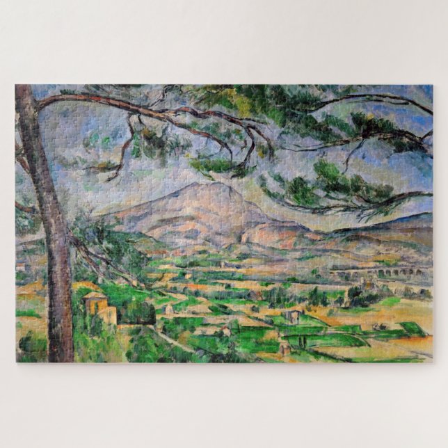 Paul Cezanne - Mont Sainte-Victoire und große Kief Puzzle (Horizontal)