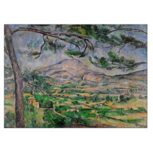 Paul Cezanne - Mont Sainte-Victoire und große Kief Schneidebrett