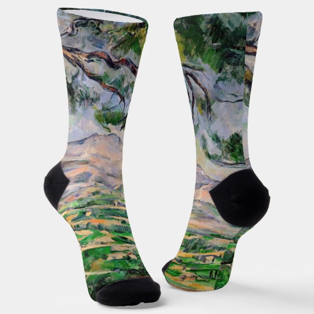 Paul Cezanne - Mont Sainte-Victoire und große Kief Socken (Gewinkelt)