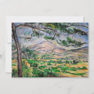 Paul Cezanne - Mont Sainte-Victoire und große Pini Dankeskarte