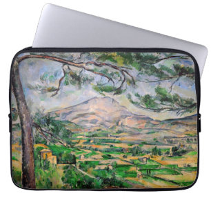 Paul Cezanne - Mont Sainte-Victoire und große Pini Laptopschutzhülle