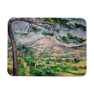 Paul Cezanne - Mont Sainte-Victoire und große Pini Magnet