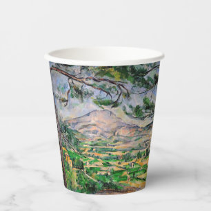 Paul Cezanne - Mont Sainte-Victoire und große Pini Pappbecher