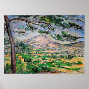 Paul Cezanne - Mont Sainte-Victoire und große Pini Poster