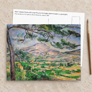 Paul Cezanne - Mont Sainte-Victoire und große Pini Postkarte