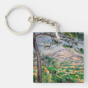 Paul Cezanne - Mont Sainte-Victoire und große Pini Schlüsselanhänger