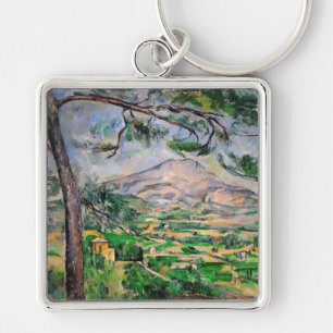 Paul Cezanne - Mont Sainte-Victoire und große Pini Schlüsselanhänger