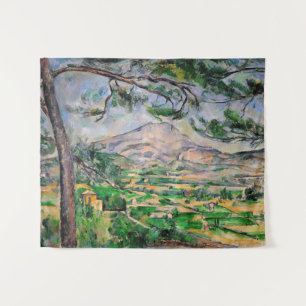 Paul Cezanne - Mont Sainte-Victoire und große Pini Wandteppich