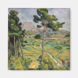 Paul Cezanne - Mont Sainte-Victoire und Viadukt Magnet