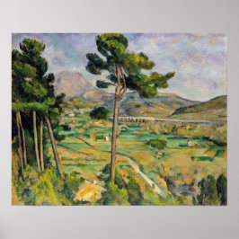Paul Cezanne - Mont Sainte-Victoire und Viadukt Poster