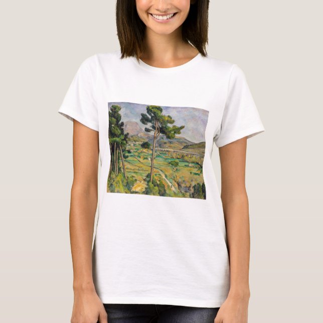 Paul Cezanne - Mont Sainte-Victoire und Viadukt T-Shirt (Vorderseite)