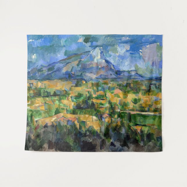 Paul Cezanne - Mont Sainte-Victoire Wandteppich (Vorderseite (Horizontal))