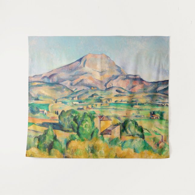 Paul Cezanne - Mont Sainte-Victoire Wandteppich (Vorderseite (Horizontal))
