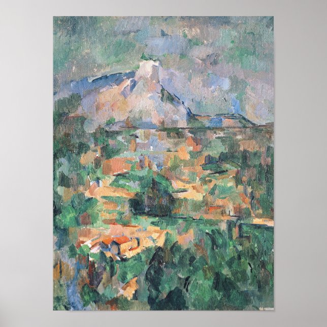 Paul Cezanne | Montagne Sainte-Victoire aus Lauve Poster (Vorne)