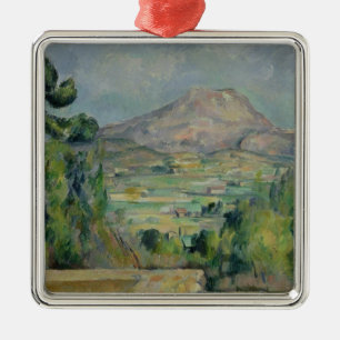 Paul Cezanne   Montagne Sainte-Victoire, c.1887-90 Silbernes Ornament