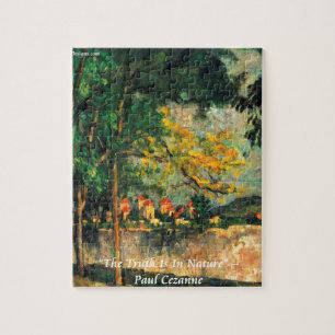 Paul Cezanne Nature Painting & Quote Puzzle
