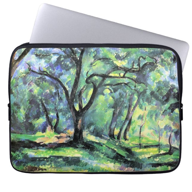 Paul Cezanne painting, Forest, Laptopschutzhülle (Vorderseite)