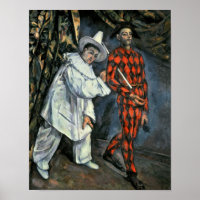 Paul Cezanne | Pierrot und Harlequin , 1888
