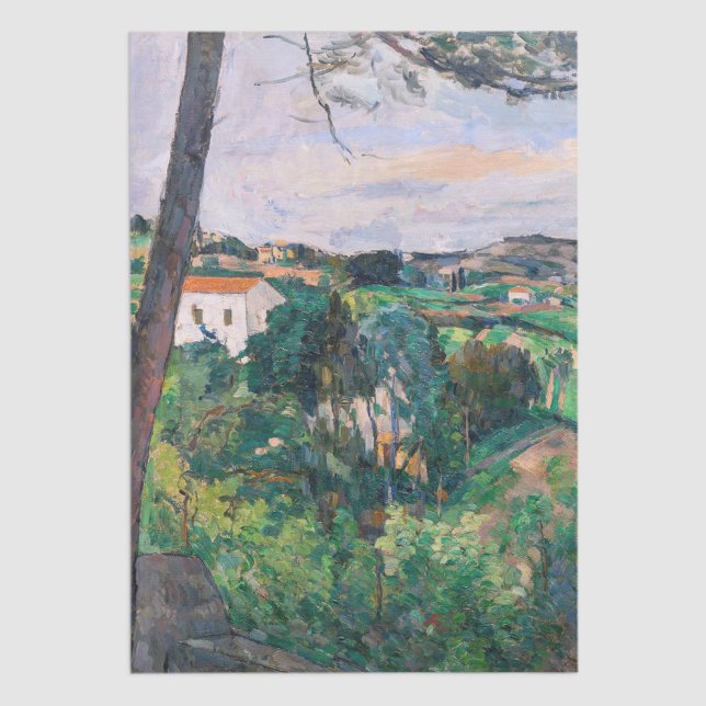 Paul Cezanne - Pine tree in Estaque Seidenpapier (Von Creator hochgeladen)