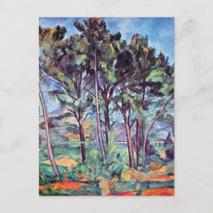 Paul Cezanne - Pines und Aqueduct Kunstkunst Postkarte