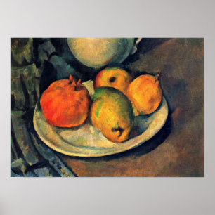 Paul Cezanne - Pomegranate und Pears Still Life Poster