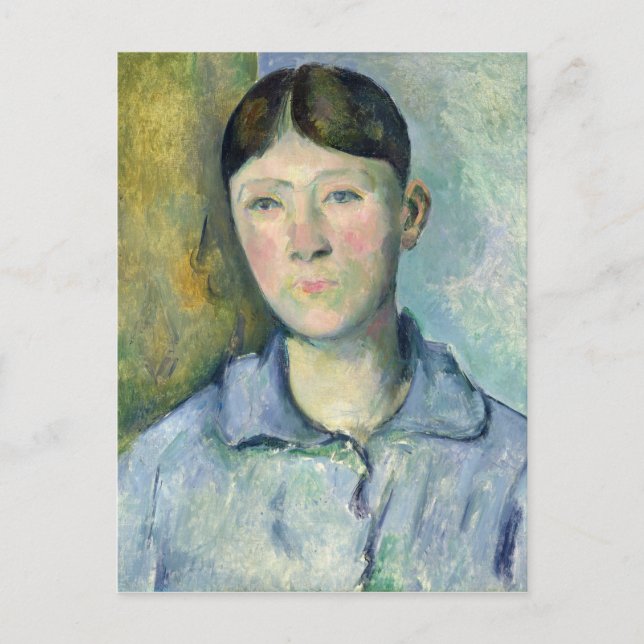 Paul Cezanne | Portrait von Madame Cezanne, 1885-1 Postkarte (Vorderseite)