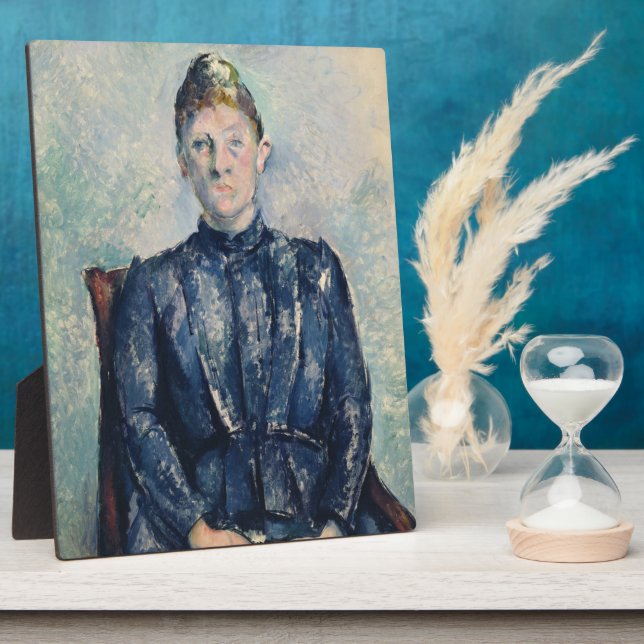 Paul Cezanne | Portrait von Madame Cezanne, c.1890 Fotoplatte (Seite)