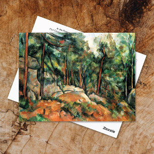 Paul Cezanne Postcard in der Waldlandschaft Postkarte