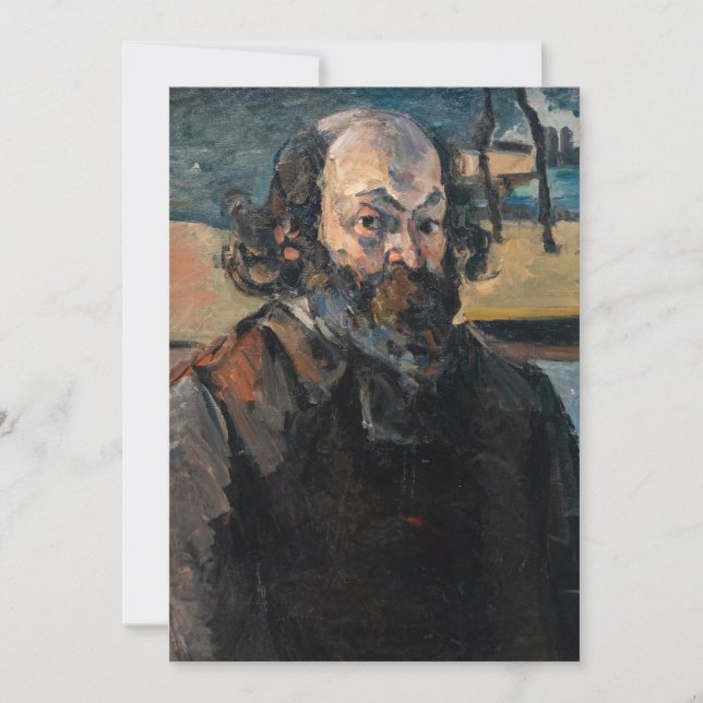 Paul Cezanne - Selbstportrait Einladung (Vorderseite)