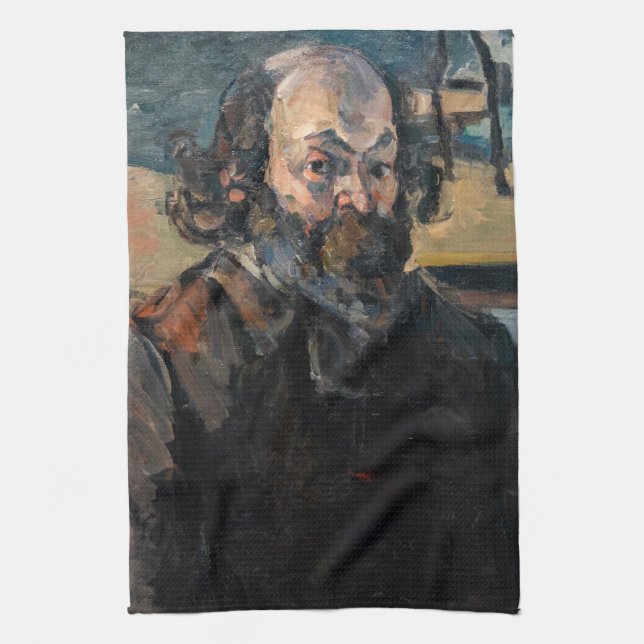 Paul Cezanne - Selbstportrait Geschirrtuch (Vertikal)