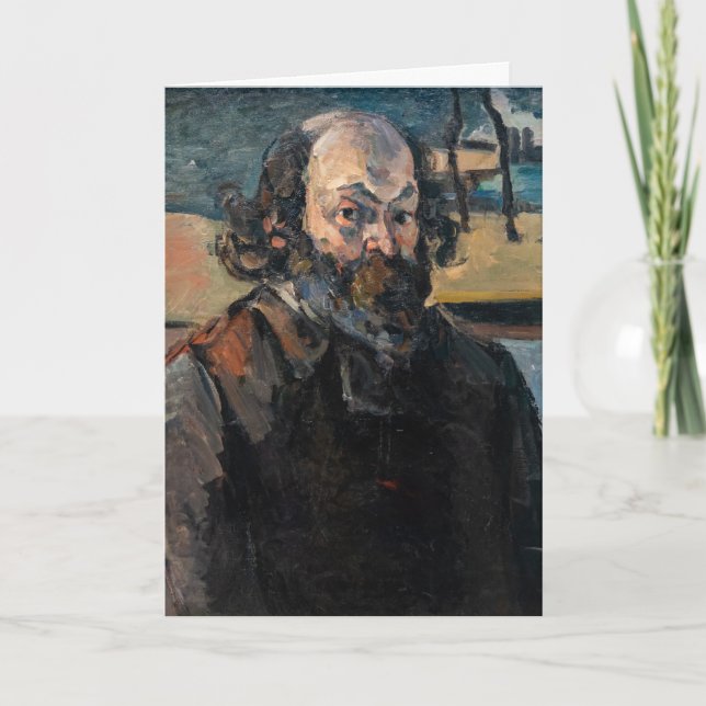 Paul Cezanne - Selbstportrait Karte (Vorderseite)
