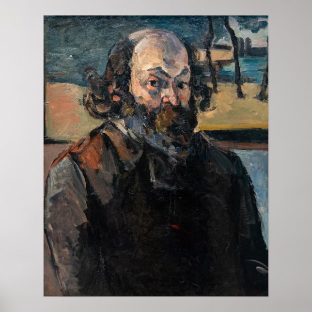 Paul Cezanne - Selbstportrait Poster (Vorne)