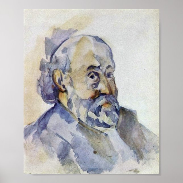 Paul Cezanne - Selbstportrait Poster (Vorne)