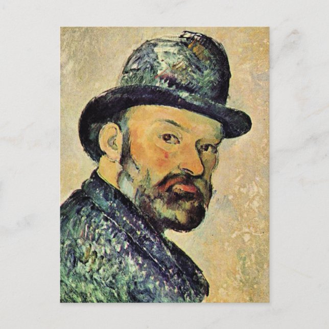 Paul Cezanne, Selbstportrait, Postkarte (Vorderseite)