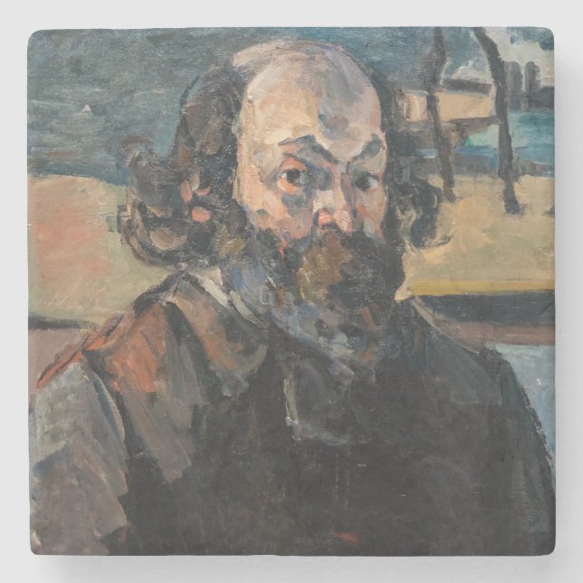 Paul Cezanne - Selbstportrait Steinuntersetzer (Vorderseite)
