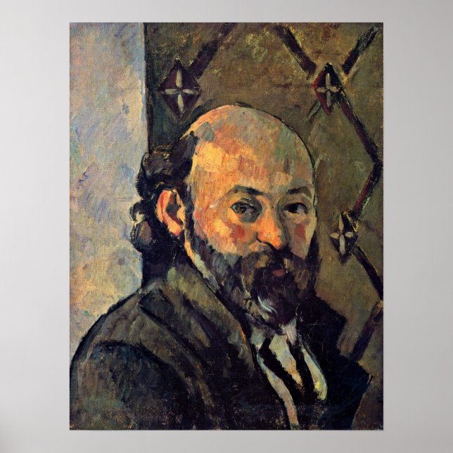 Paul Cezanne - Selbstporträt aus der Tapete Poster (Vorne)