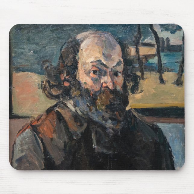 Paul Cezanne - Selbstporträt Mousepad (Vorne)
