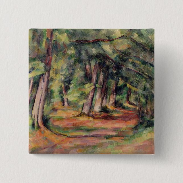 Paul Cezanne | Sous-bois 1890-94 Button (Vorderseite)
