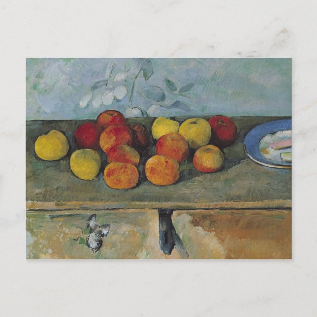 Paul Cezanne | Still life of apples and biscuits,  Postkarte (Vorderseite)