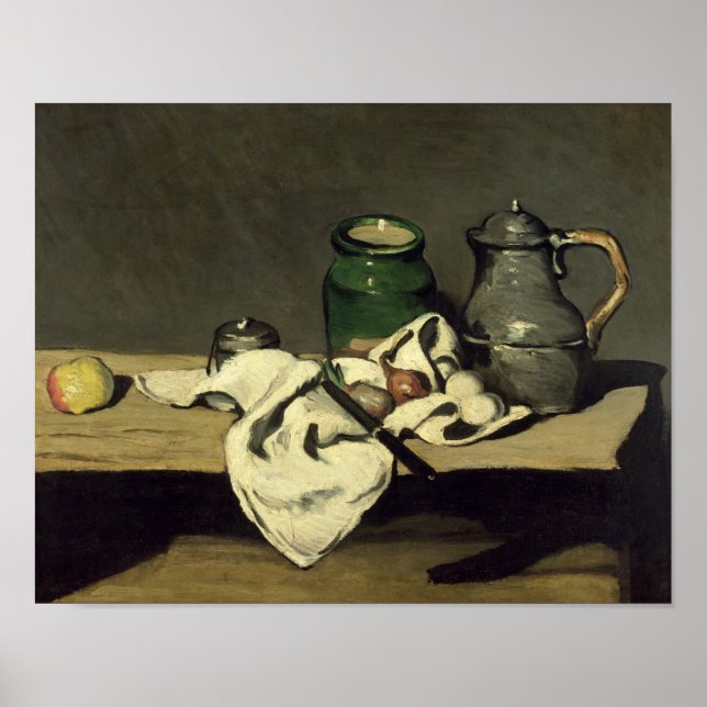 Paul Cezanne | Still Life with a Kettle, c.1869 Poster (Vorne)